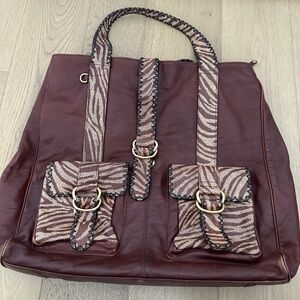*2 FOR $20* Large Genuine Leather Tote
